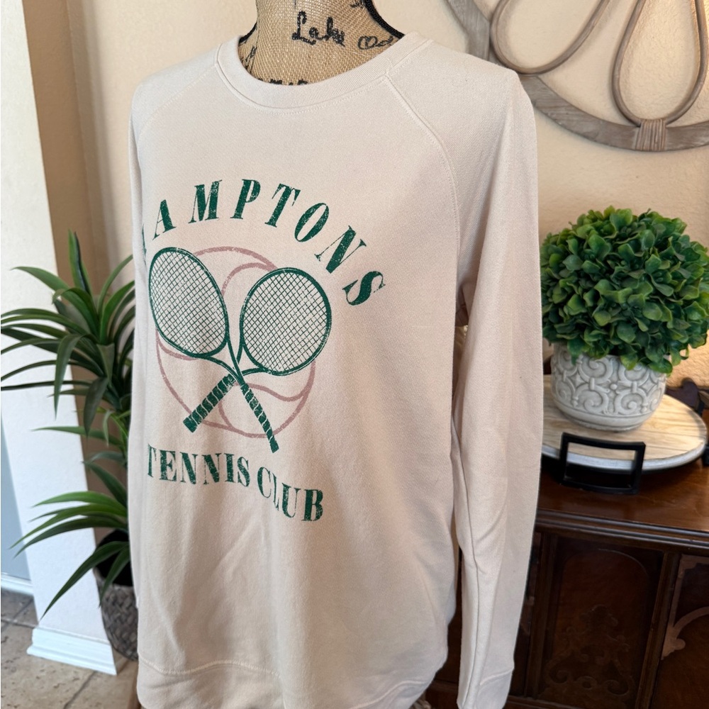 Refined Canvas Hamptons Tennis Club Graphic Top - Picture 3 of 12